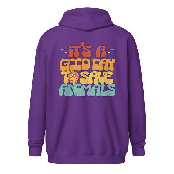 It's a good day to save animals Unisex Zip Hoodie-I love Veterinary