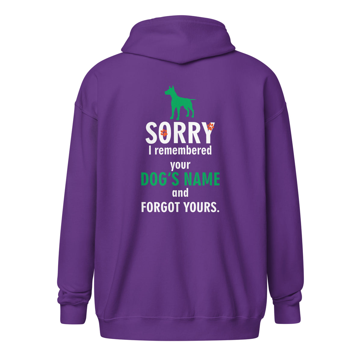I remembered your dogs name Unisex Zip Hoodie