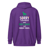 I remembered your dogs name Unisex Zip Hoodie