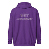Vet Assistant Typography Unisex Zip Hoodie