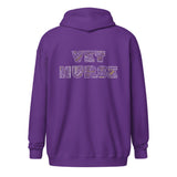 Vet Nurse Typography Unisex Zip Hoodie