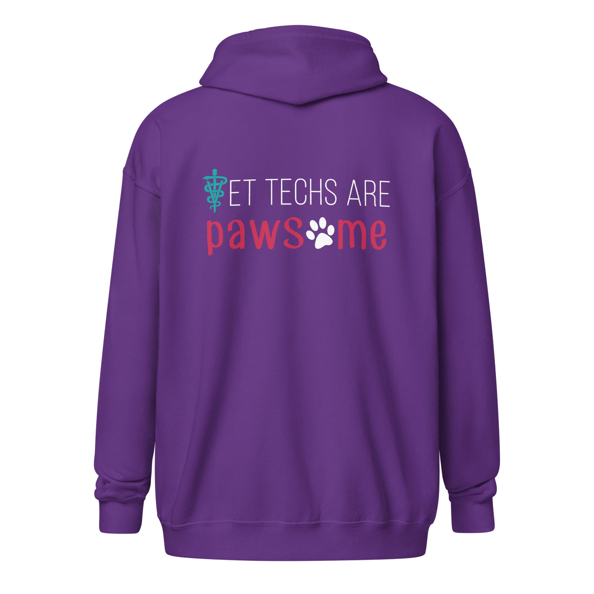 Vet Techs are pawsome Zip Hoodie