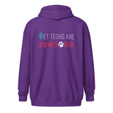 Vet Techs are pawsome Zip Hoodie