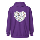 Veterinary Heart Unisex Zip Hoodie