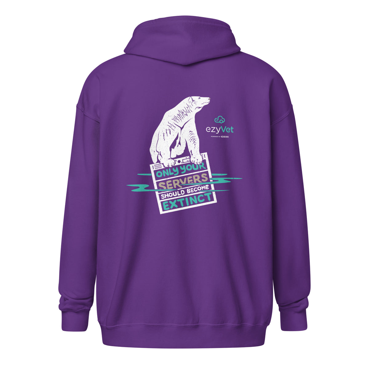 ezyVet Polar Bear Unisex Zip Hoodie