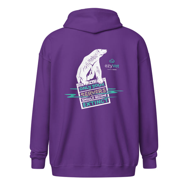 ezyVet Polar Bear Unisex Zip Hoodie
