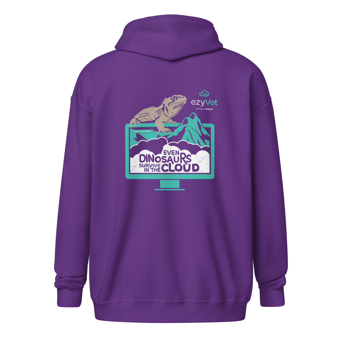 ezyVet Tuatara Unisex Zip Hoodie