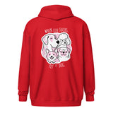 When life sucks pet a dog Unisex Zip Hoodie-I love Veterinary