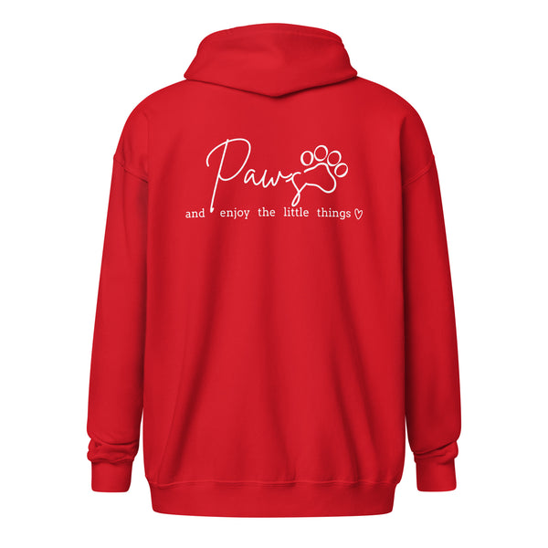 Paws and enjoy the little things Unisex Zip Hoodie-I love Veterinary