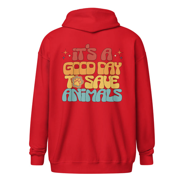 It's a good day to save animals Unisex Zip Hoodie-I love Veterinary
