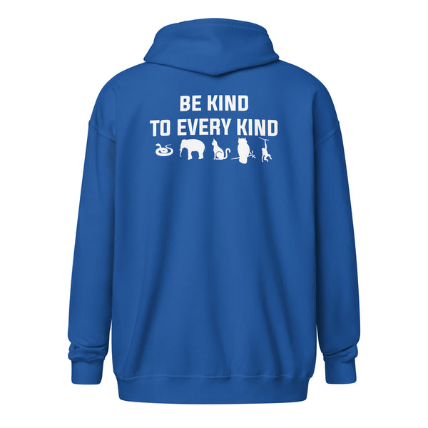 Be Kind to every kind Unisex heavy blend zip hoodie-I love Veterinary