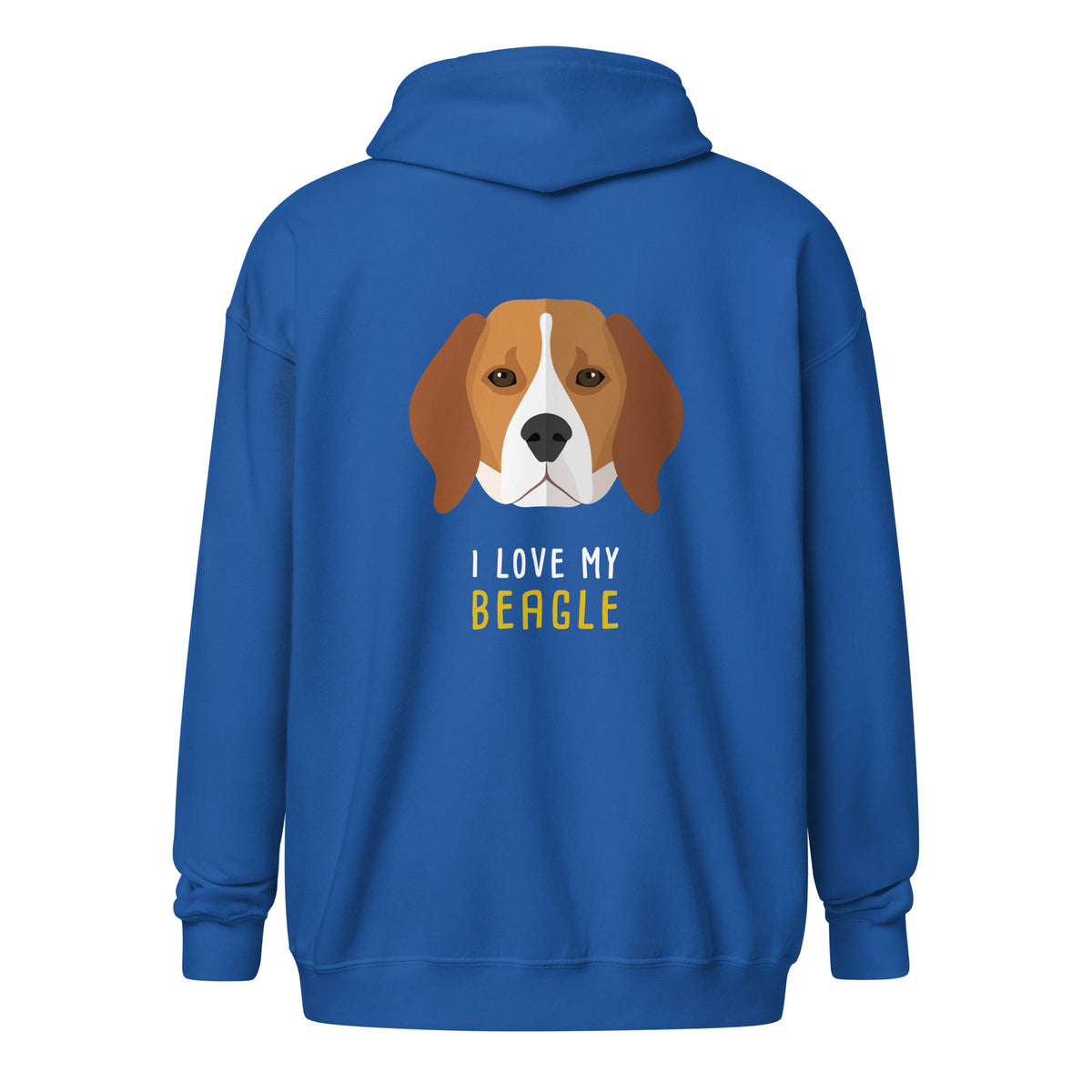 I love my Beagle Unisex Zip Hoodie-Unisex Zip Hoodie | Gildan 18600-I love Veterinary