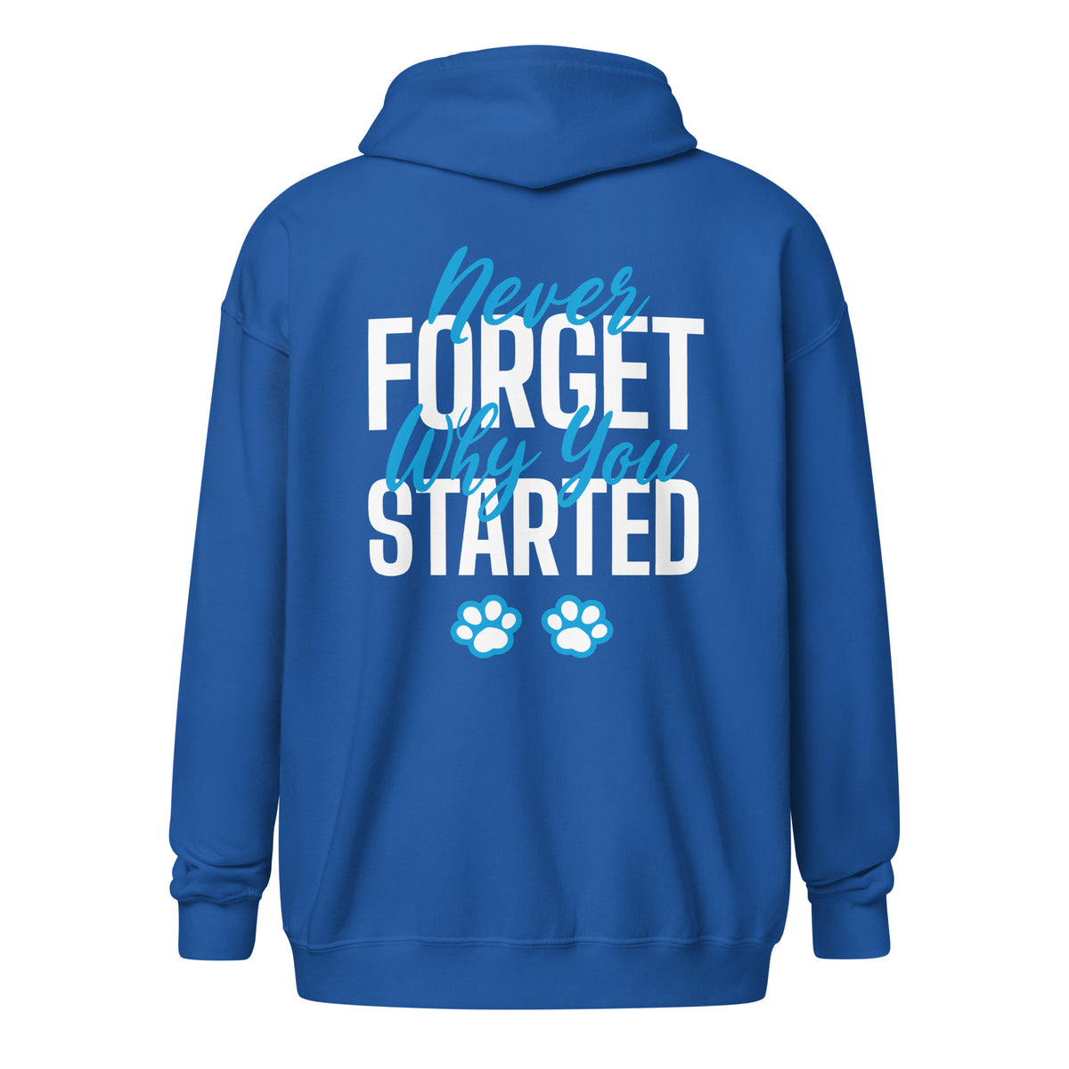 Never forget why you started Unisex heavy blend zip hoodie-Unisex Zip Hoodie | Gildan 18600-I love Veterinary