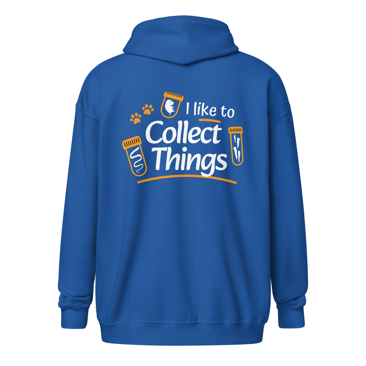 I like to collect things Unisex heavy blend zip hoodie-Unisex Zip Hoodie | Gildan 18600-I love Veterinary