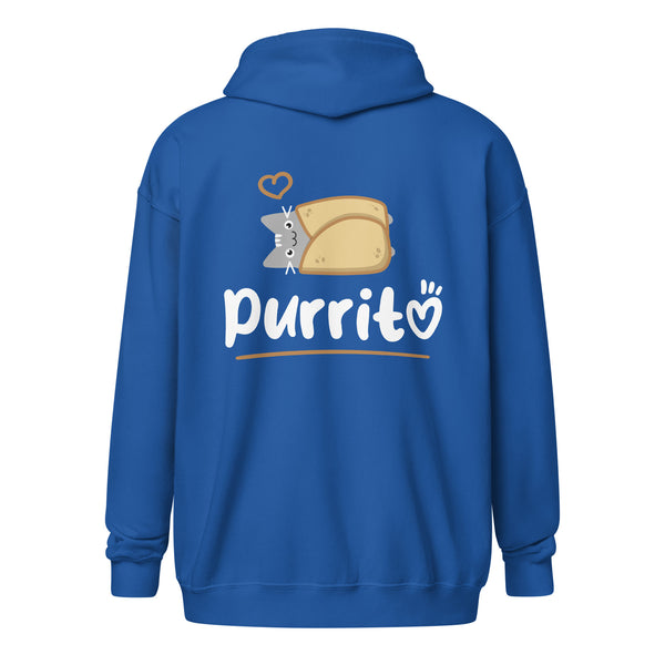 Purritto Unisex heavy blend zip hoodie-Unisex Zip Hoodie | Gildan 18600-I love Veterinary