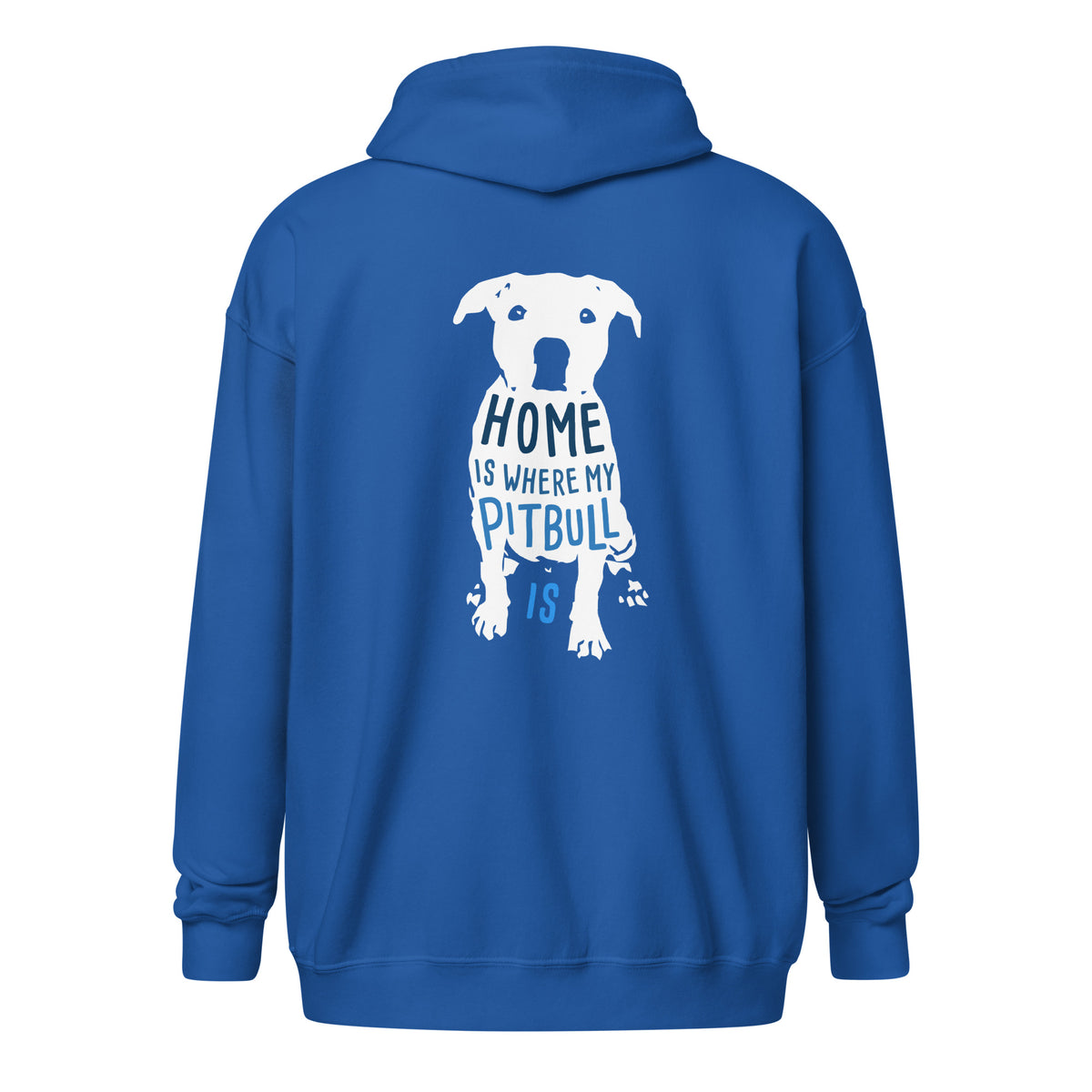 Home is where my Pitbull is Unisex Zip Hoodie-I love Veterinary