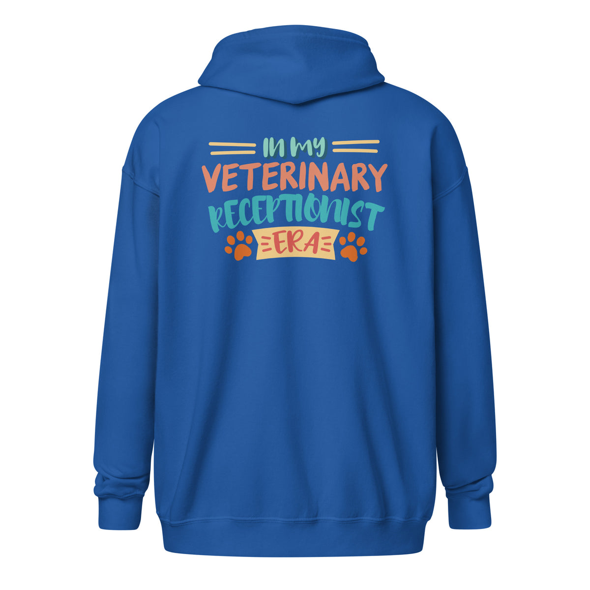 Veterinary receptionist ERA Zip Hoodie-I love Veterinary