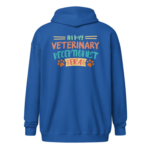 Veterinary receptionist ERA Zip Hoodie-I love Veterinary