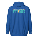 Sold my soul to VET MED Zip Hoodie-I love Veterinary