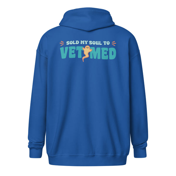 Sold my soul to VET MED Zip Hoodie-I love Veterinary