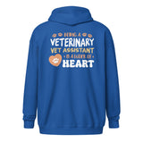 Vet Assistant, Work Of Heart Unisex Zip Hoodie-I love Veterinary