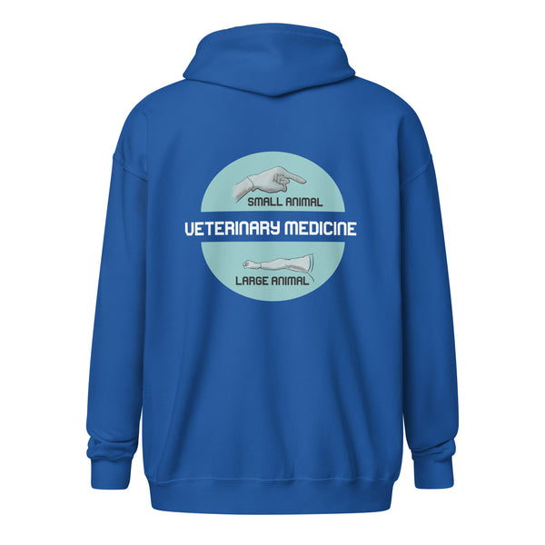 Veterinary Medicine - Small & Big animal Unisex Zip Hoodie-I love Veterinary