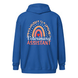 Veterinary Assistant Heart Unisex Zip Hoodie-I love Veterinary