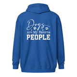 Dogs Are My Favorite People Unisex Zip Hoodie-I love Veterinary