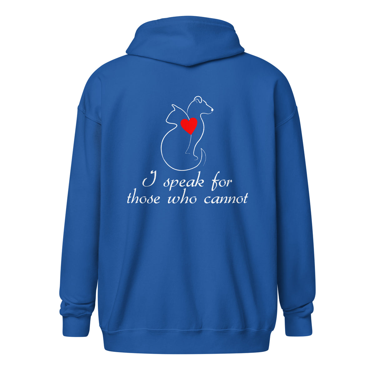 I speak for those who cannot Unisex zip hoodie-I love Veterinary