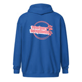 Vet Receptionist circle two paws Unisex Zip Hoodie-I love Veterinary