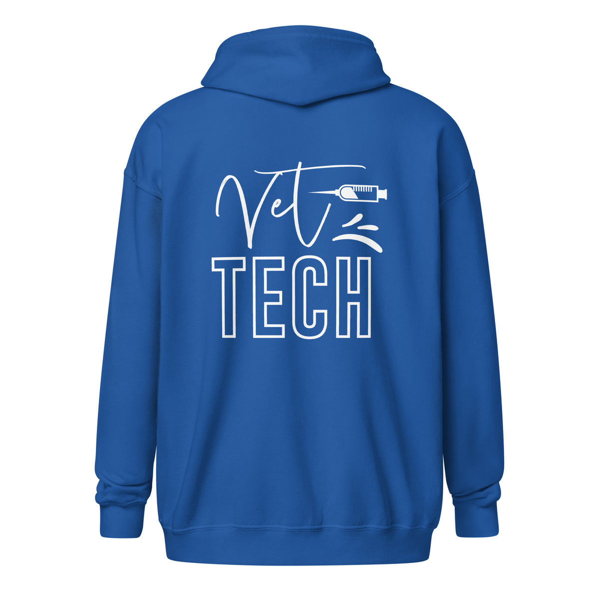 Vet Tech Needle Unisex Zip Hoodie-I love Veterinary