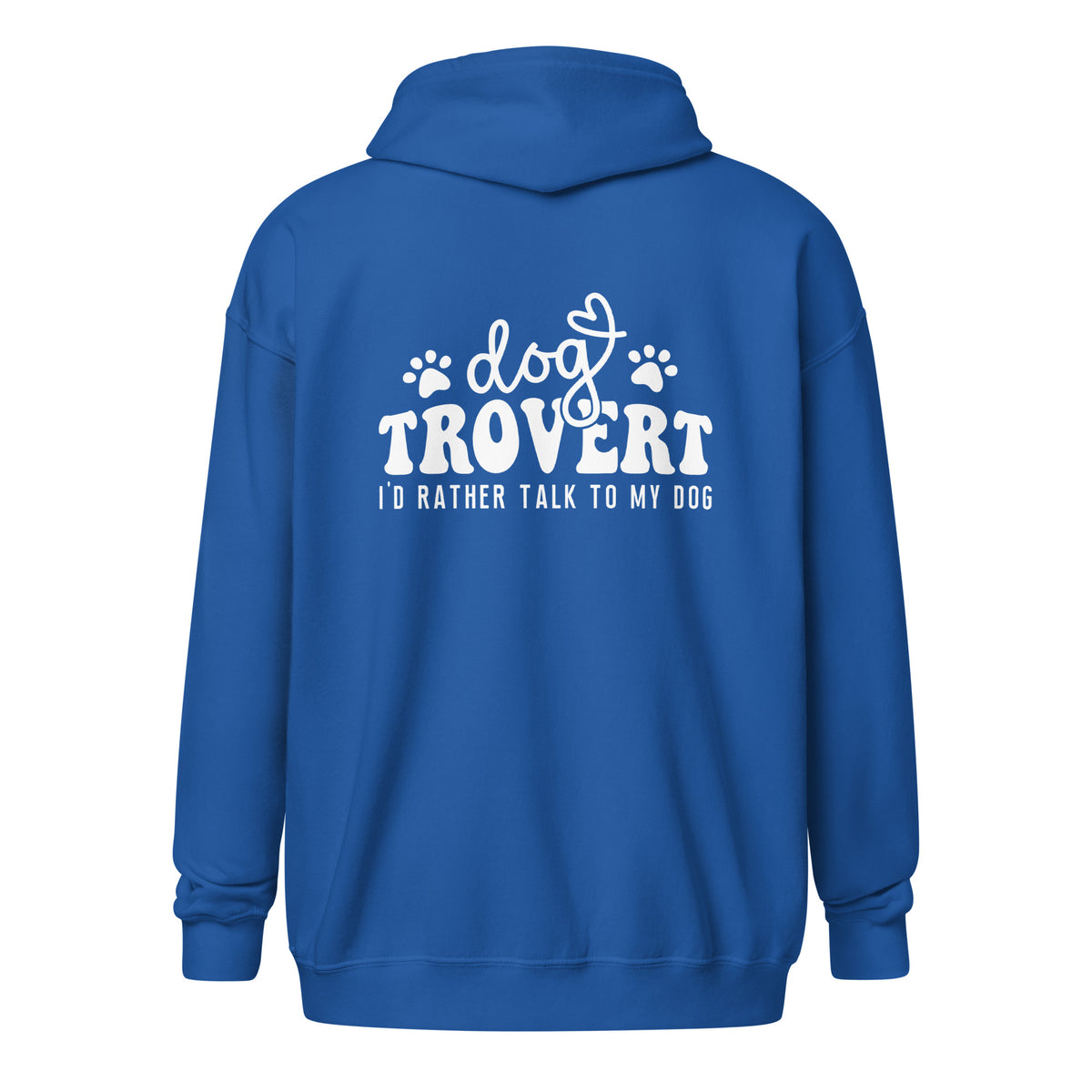 I'd rather talk to my Dog Unisex Zip Hoodie-I love Veterinary