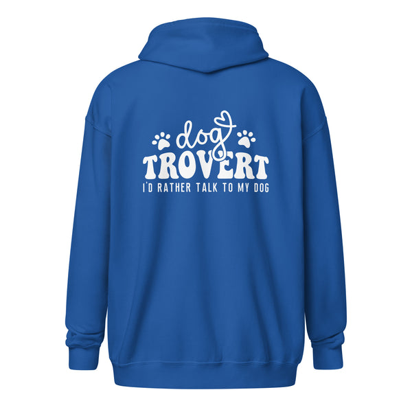 I'd rather talk to my Dog Unisex Zip Hoodie-I love Veterinary