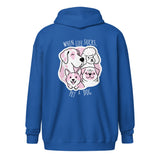When life sucks pet a dog Unisex Zip Hoodie-I love Veterinary