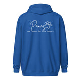 Paws and enjoy the little things Unisex Zip Hoodie-I love Veterinary