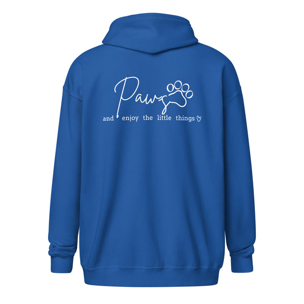 Paws and enjoy the little things Unisex Zip Hoodie-I love Veterinary
