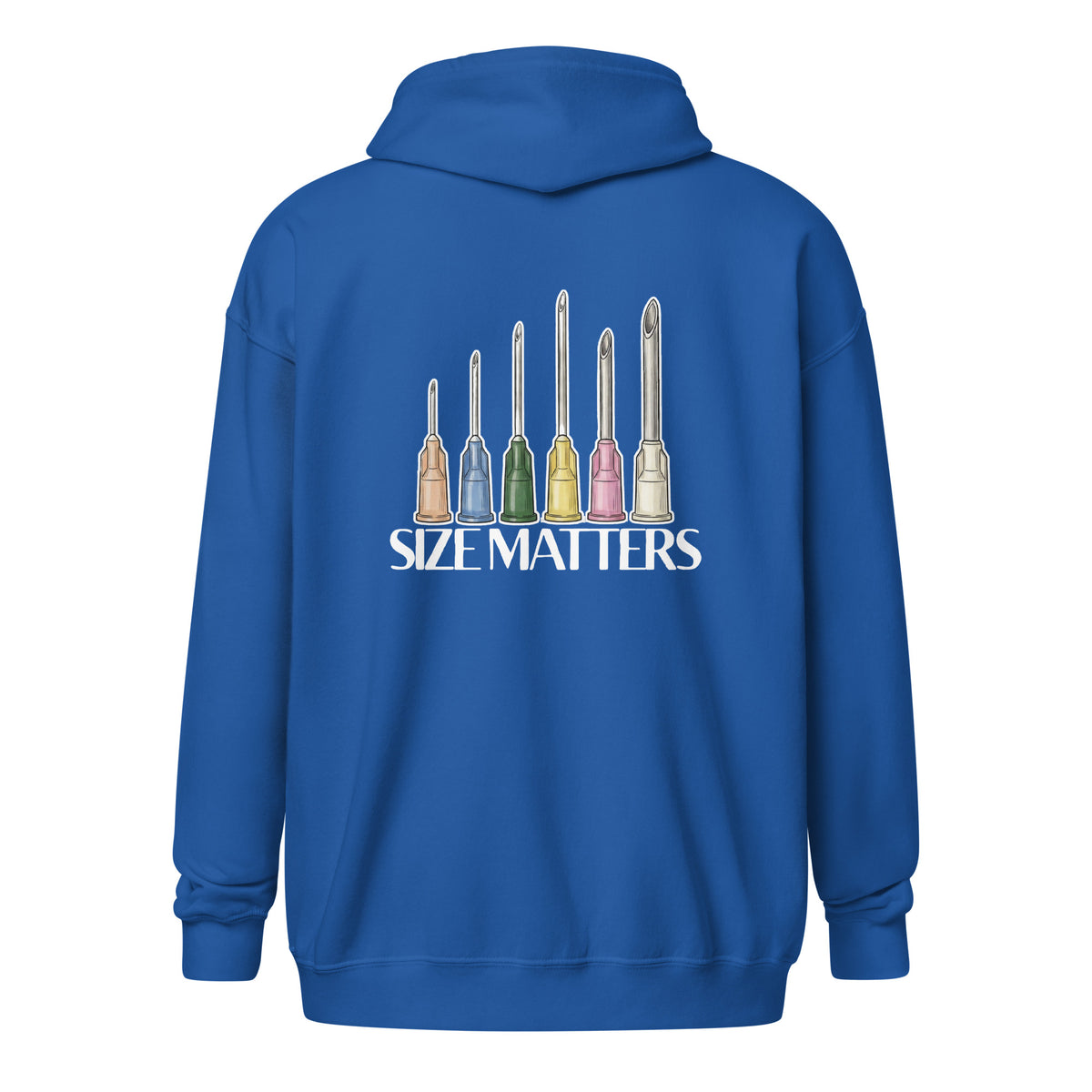Size matters Unisex Zip Hoodie-I love Veterinary