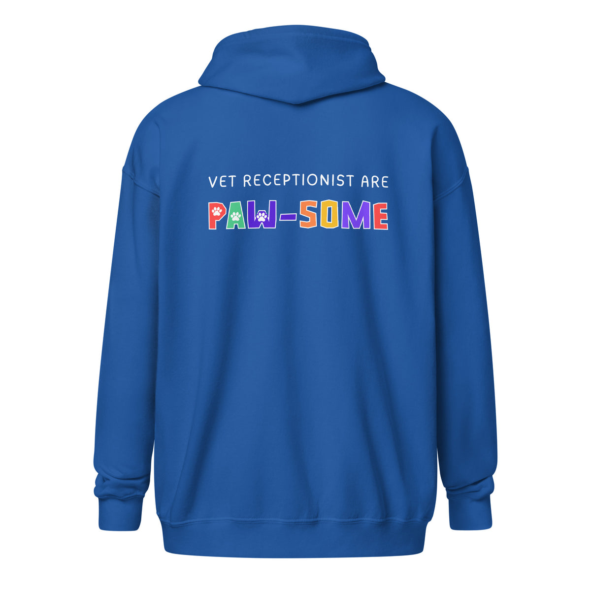 Vet receptionist are paw-some Unisex Zip Hoodie-I love Veterinary