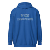 Vet Assistant Typography Unisex Zip Hoodie