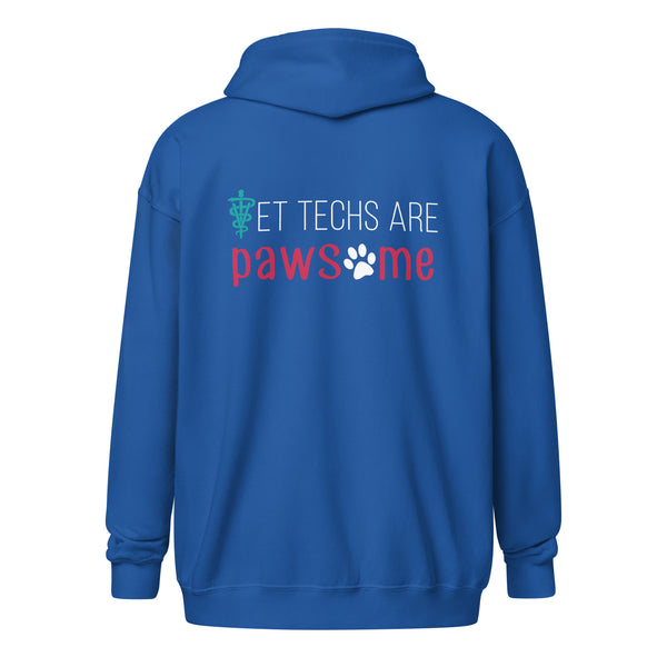 Vet Techs are pawsome Zip Hoodie