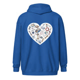 Veterinary Heart Unisex Zip Hoodie