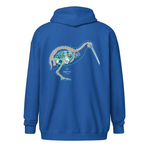 ezyVet Kiwi Unisex Zip Hoodie