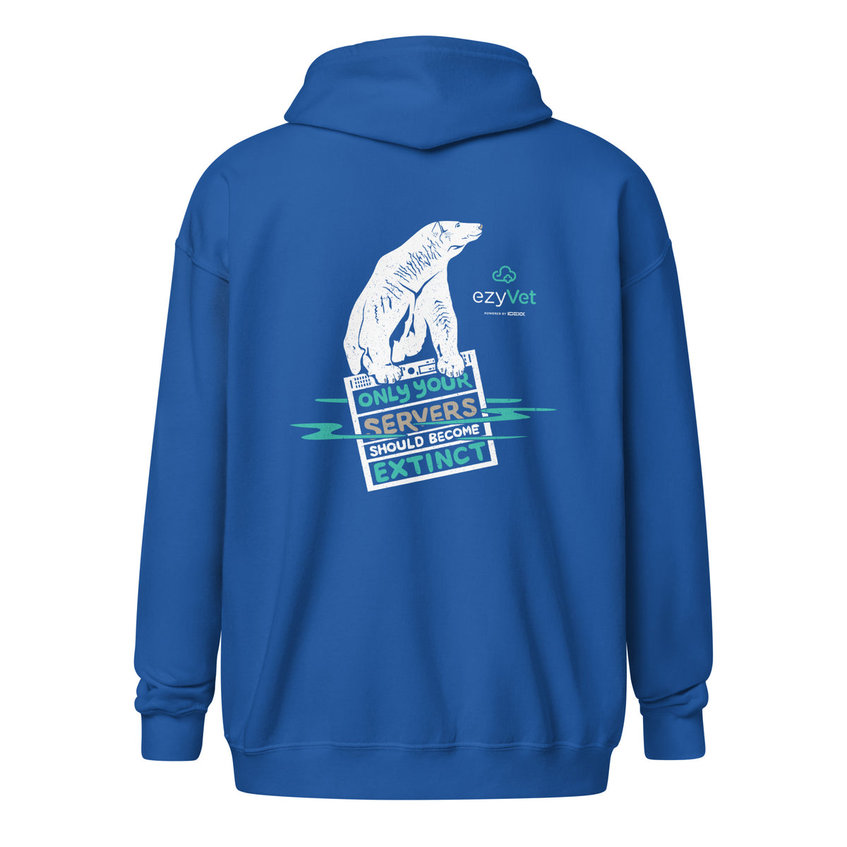 ezyVet Polar Bear Unisex Zip Hoodie