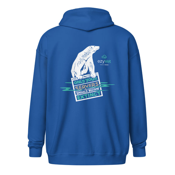 ezyVet Polar Bear Unisex Zip Hoodie