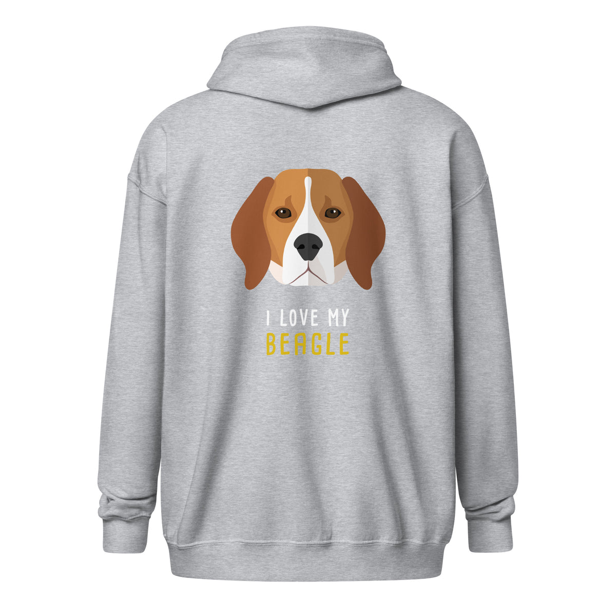 I love my Beagle Unisex Zip Hoodie-Unisex Zip Hoodie | Gildan 18600-I love Veterinary