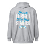 Never forget why you started Unisex heavy blend zip hoodie-Unisex Zip Hoodie | Gildan 18600-I love Veterinary