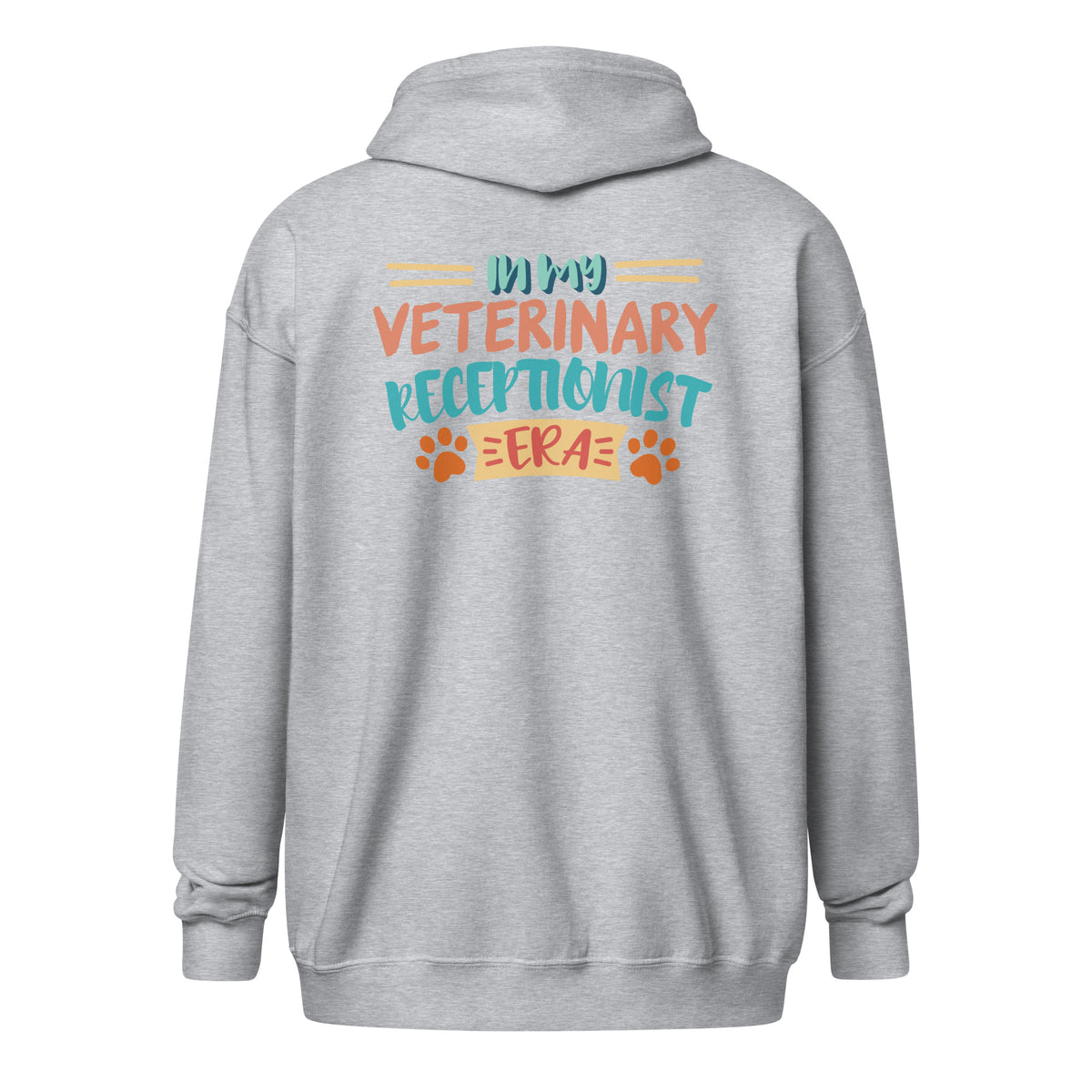 Veterinary receptionist ERA Zip Hoodie-I love Veterinary
