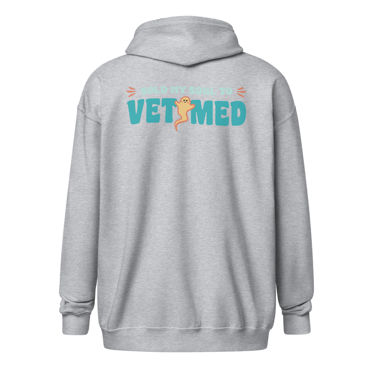Sold my soul to VET MED Zip Hoodie-I love Veterinary
