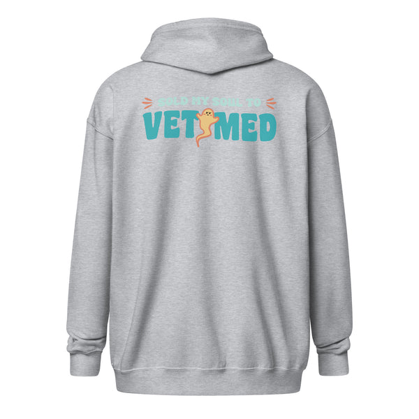 Sold my soul to VET MED Zip Hoodie-I love Veterinary