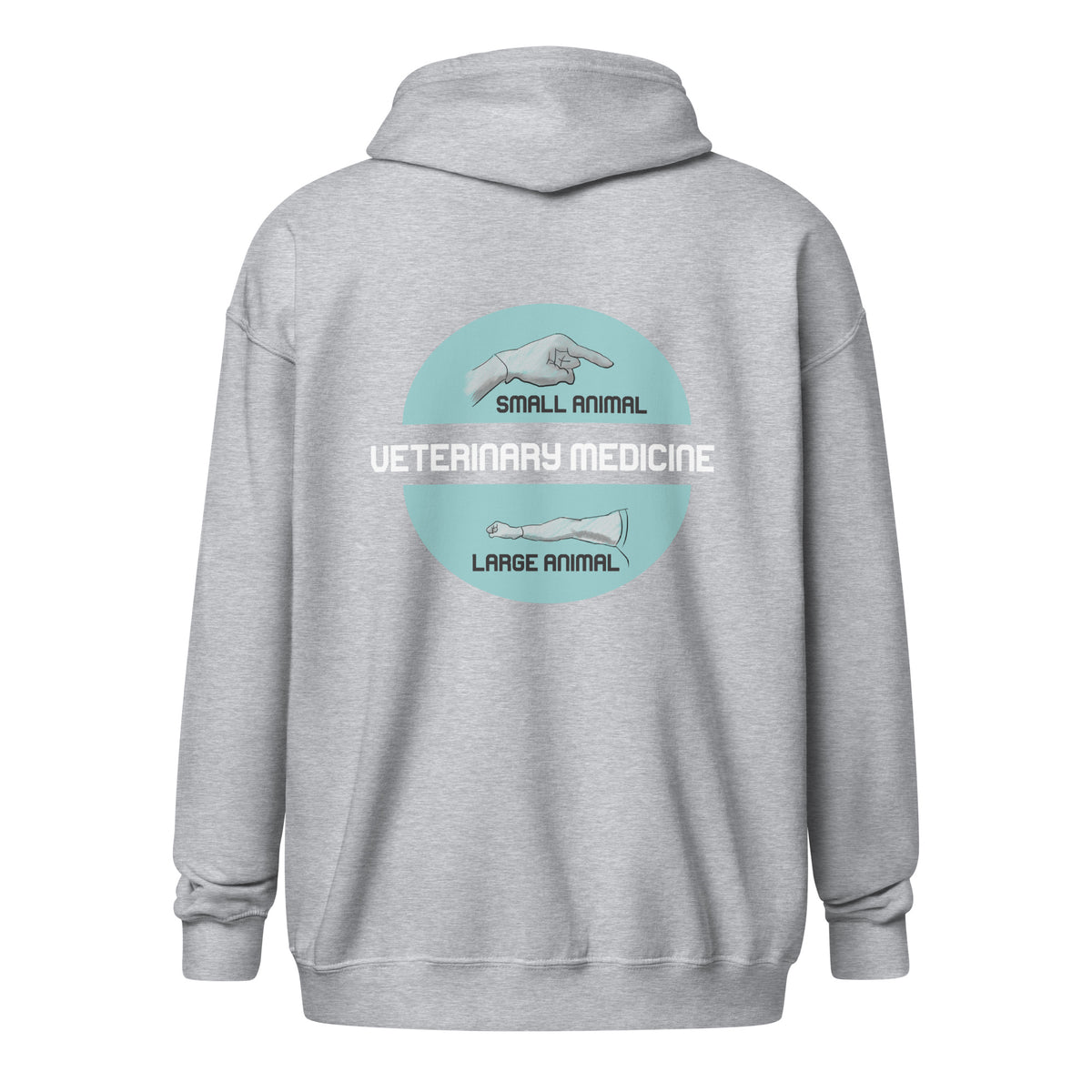 Veterinary Medicine - Small & Big animal Unisex Zip Hoodie-I love Veterinary